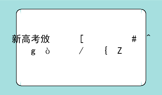 新高考政策什么时候开始实施
